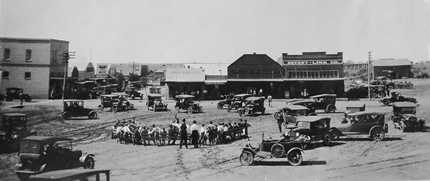 Jayton Texas town square, 1914