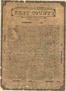 Kent County map circa 1889