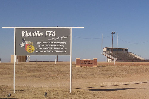 Klondike TX Dawson County High School Football Stadium 
