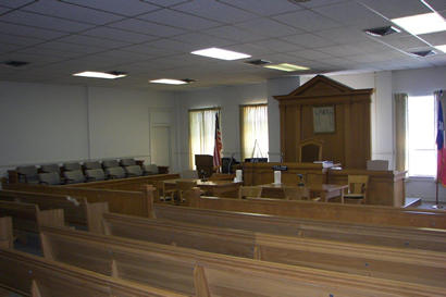 TX Lipscomb County Courthouse courtroom