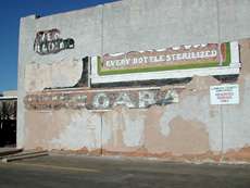 ghost sign in Lubbock, Texas 
