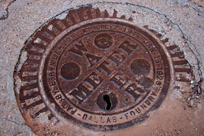 Memphis Texas water meter cover