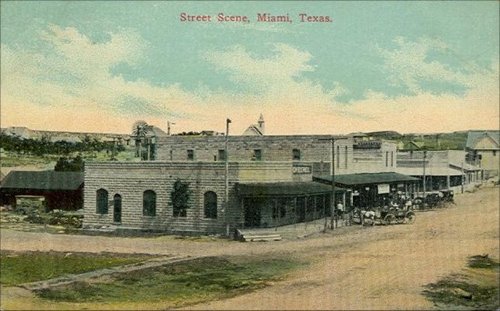 Miami TX 1911 street scene