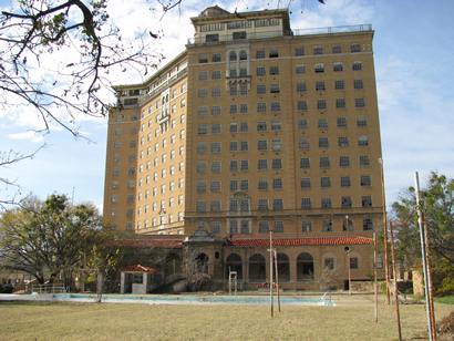 Baker Hotel today, Mineral Wells, Texas