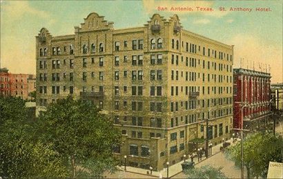St. Anthony Hotel, San Antonio old post card