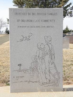 Oklahoma Lane Tx Cemetery Memorial to  Pioneer Families