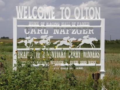 Olton Tx Home of Racing Hall of Famer Carl Nafzger