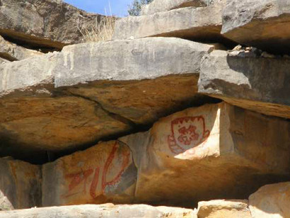 Paint Rock TX - Indian Pictographs