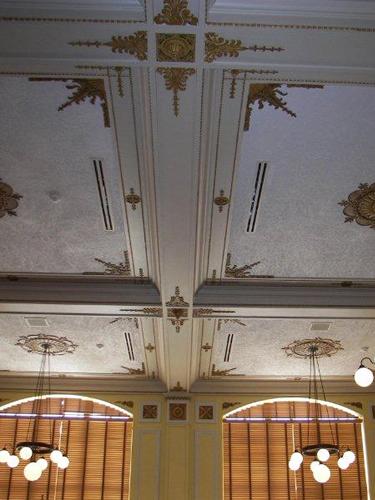 Gray County Courthouse ceiling details, Pampa Texas