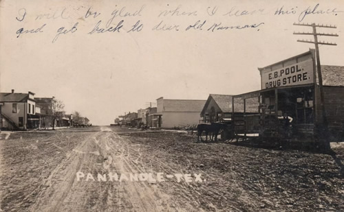 Panhandle Texas - Main Street, 1910