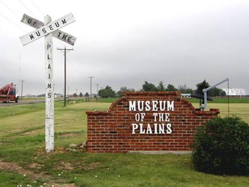 Perryton TX - Museum of the Plains  sign