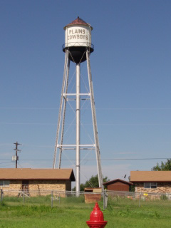 Plains, Texas  water tower