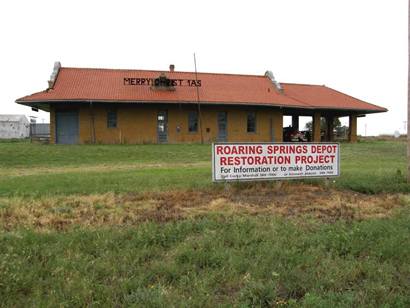 Roaring Springs Tx  - Roaring Springs Depot