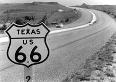 Texas US 66 road sign