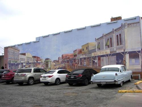 San Angelo TX -  mural on S. Chadbourne St and Concho Ave.  