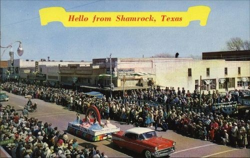 Parade in Shamrock, Texas