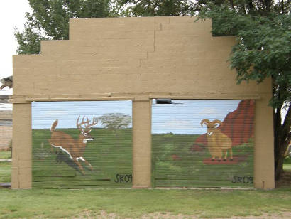 Silverton Tx - Mural of Deer