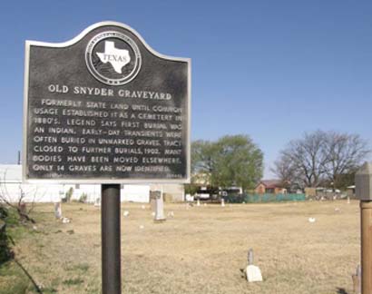 Snyder Tx - Old Snyder Graveyard