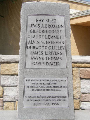 Sunray Texas - Sunray Memorial plaque