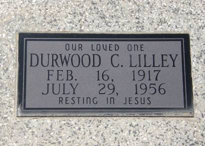 Sunray Texas - Grave Marker  - Durwood C. Lilley