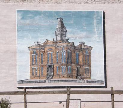 Sweetwater Tx - Nolan County 1888 Courthouse Wall Mural