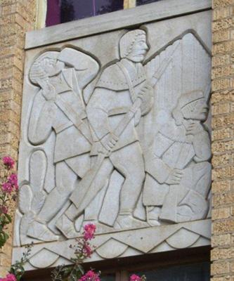 Wellington Texas - Collingsworth County Courthouse Stone Relief