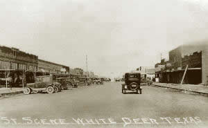 White Deer, Texas street scene