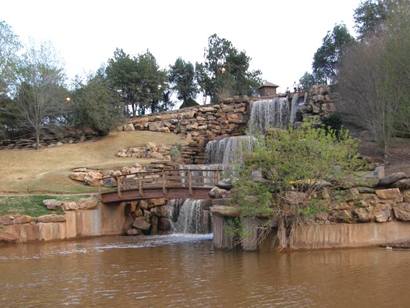 The falls in Wichita Falls, Texas