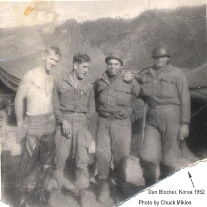 Dan Blocker and buddies in US Army in Korea