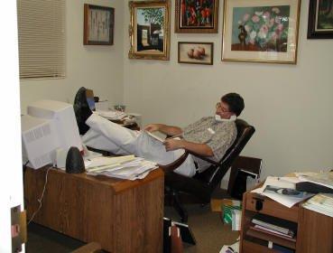 Bill Stein at his desk