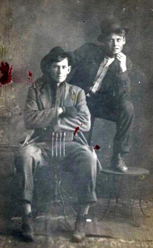 Childress Texas 1914 two men studio protrait