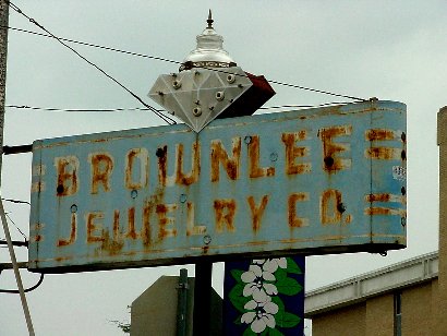 Conroe TX -  Brownlee Jewelry Co. Old Neon Sign