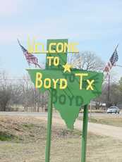 Welcome to Boyd, Texas