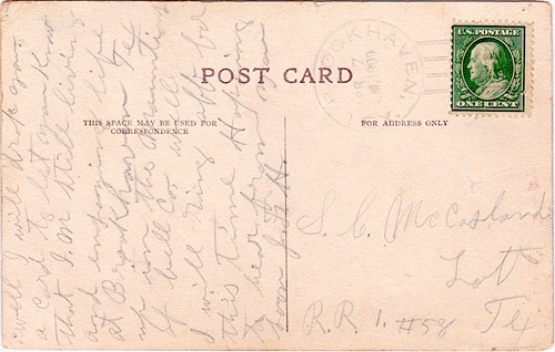Brookhaven TX Bell County 1909 Postmark