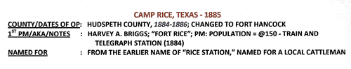 Camp Rice TX info