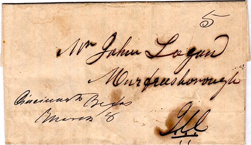 Cincinnati TX 1853 Postmark