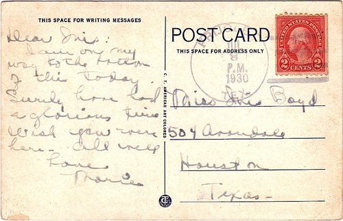 Frijole TX Culberson County 1930 Postmark