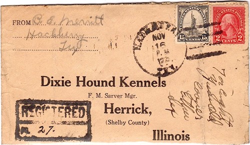 Hackberry TX Edwards County 1926 Postmark 