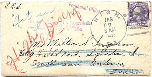 High TX Lamar County 1919 postmark