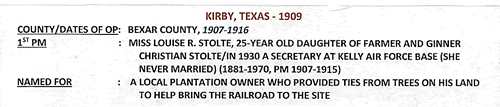 Kirby TX Bexar County post olffice info