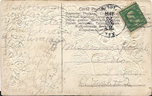 Kirby TX Bexar County 1909 Postmark
