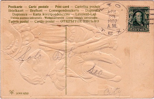Leo TX - Cooke Co 1907 Postmark