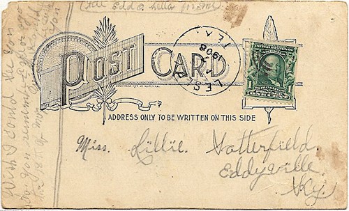 Lesley TX Hall County 1908 Postmark 