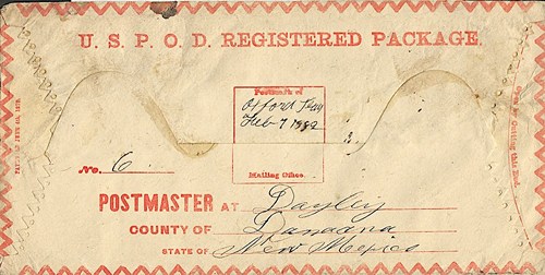 Oxford, TX, Llano County,  1882 postmark