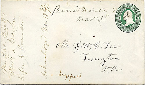 Round Mountain Texas  Blanco County, 1872 postcark
