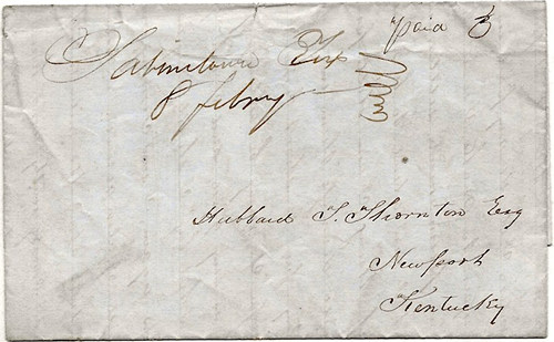 Sabinetown TX Sabine County 1853 Postmark 