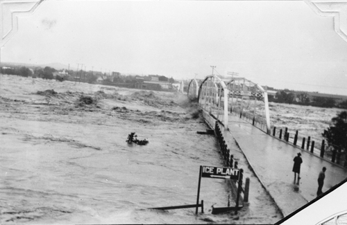 Llano TX - Llano River Bridge washed away by 1935 flood