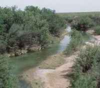 Pecos River , Ward Reeves County line