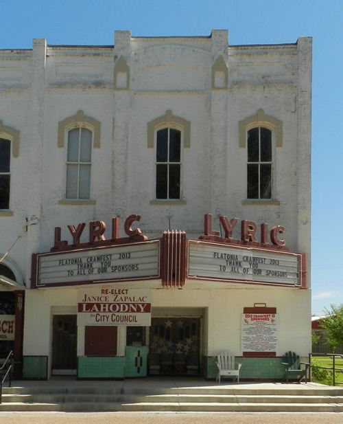 Flatonia TX Lyric Theatre Neon 