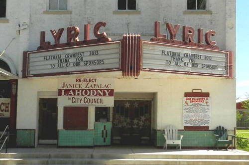 Flatonia TX Lyric Theatre Neon  Sign